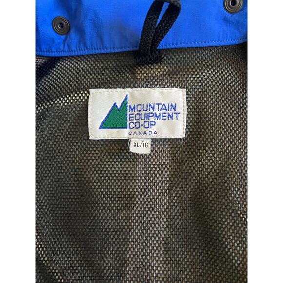 Vintage MEC Gore-Tex Shell Jacket – XL, Black/Blue, Waterproof Hiking Rain Coat - Picture 4 of 4
